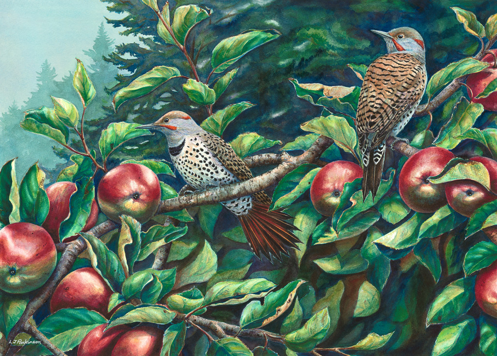 Linda Parkinson, Fall Flickers, Limited Edition print from original watercolor.