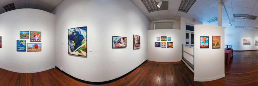 360 degree panoramic view of Jeff Jordan artwork